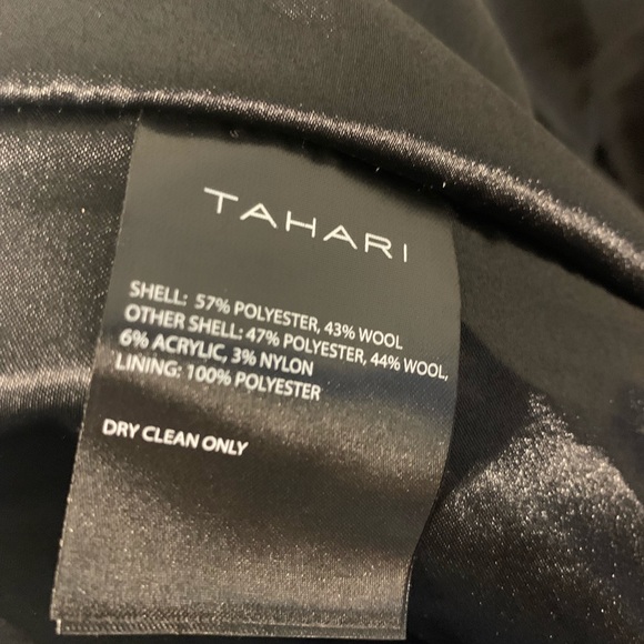 Tahari Black Wool Coat - Picture 7 of 9